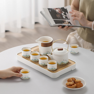 家用中式 茶具套组2023新款 陶瓷茶壶茶杯小全套功夫泡茶办公室轻奢