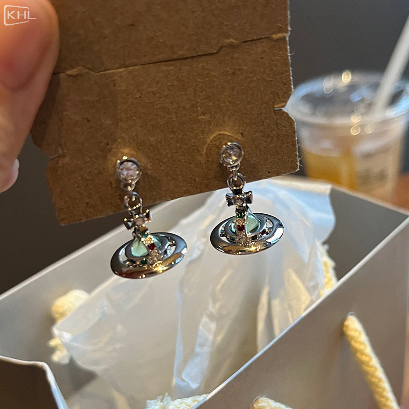 西太后白球飞行士耳坠薄荷绿