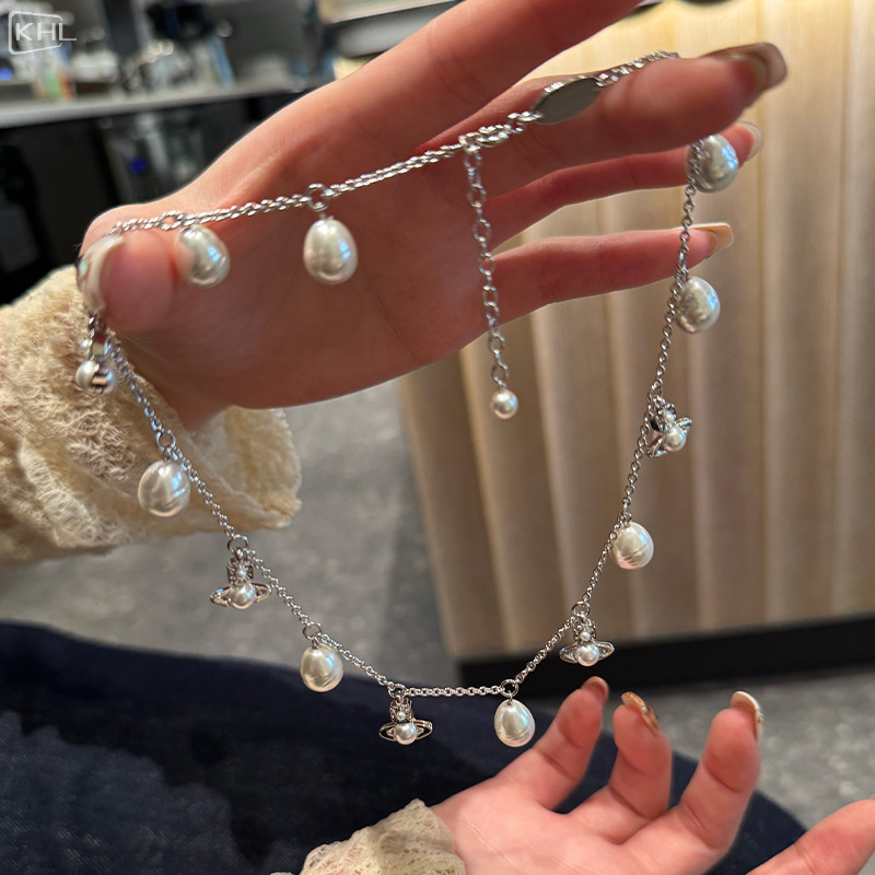 西太后巴洛克珍珠小土星项链