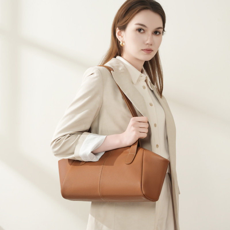 Genuine Leather Tote Bag: 2025 Minimalist Design - Taobao product photo 3