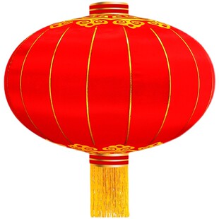 饰大门绸缎宫灯喜庆广告灯笼挂饰 中秋国庆铁口户外防水防晒节庆装