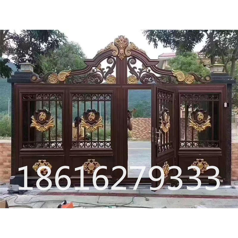 上海铝艺护栏别墅围栏铁艺铝合金栅栏庭院大门围墙防护阳台栏杆