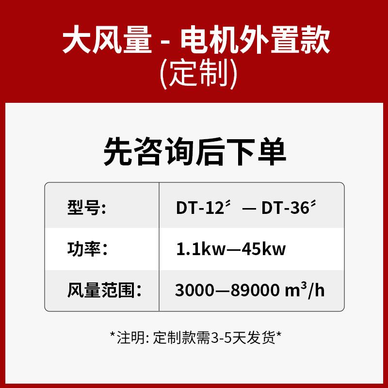 商用强力静音柜式箱式排风机饭店厨房换气排烟通风机变频离心风柜