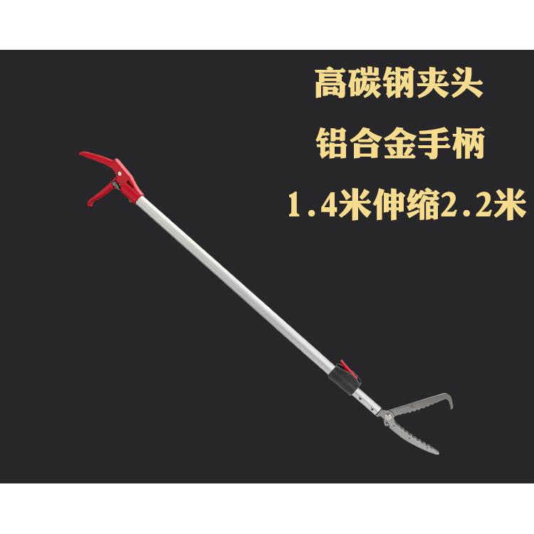 加厚伸缩不锈钢抓黄鳝泥鳅夹子鳝鱼钳夹器加长赶海野外防蛇工具