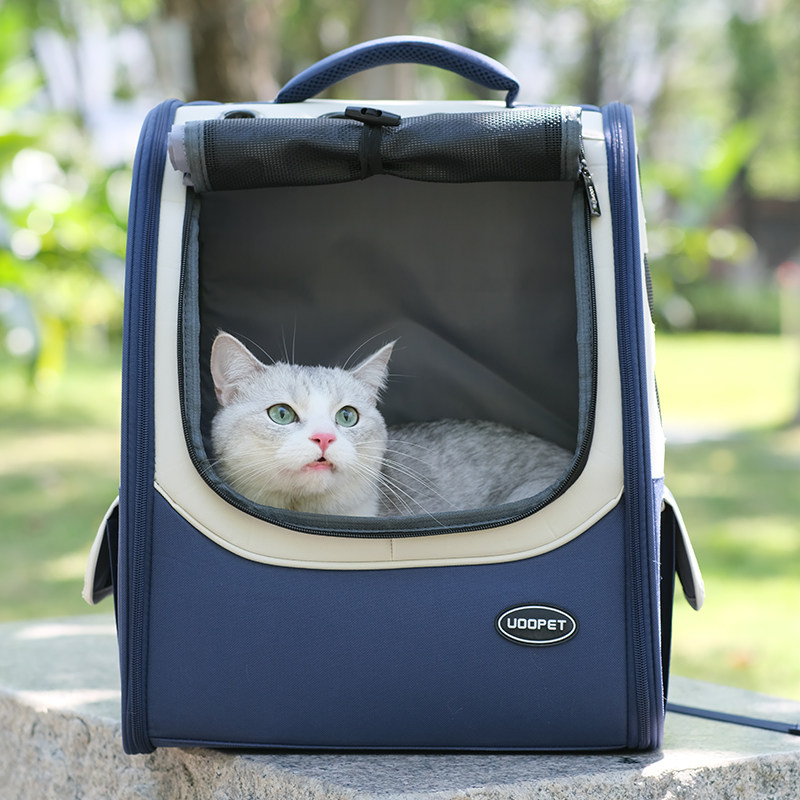 猫包外出便携帆布猫咪背包大容量猫书包双肩手提式夏天Y透气狗狗