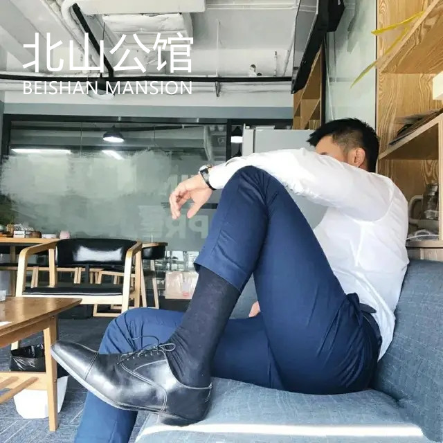 北山公馆高档皮质超迁皮鞋男鞋小码商务正装英伦三接头U牛津鞋6cm