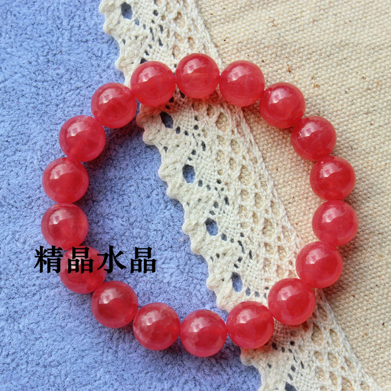 红纹石 天然红纹石手链v 阿根廷冰种红纹石手链 招桃花