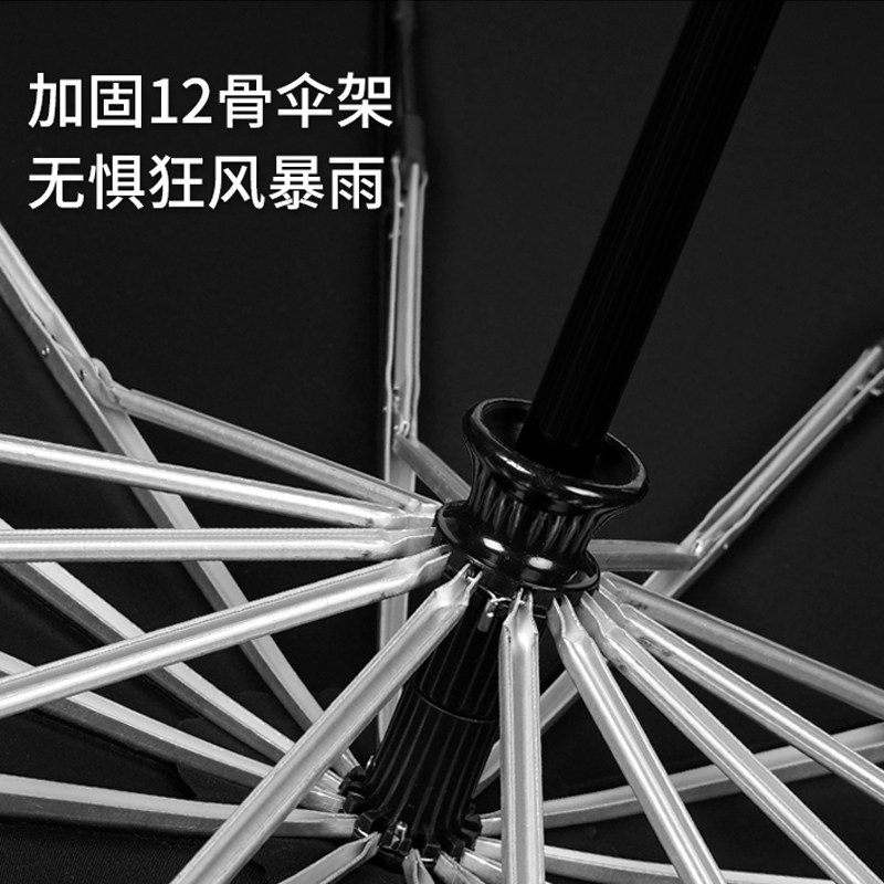 12骨加固全自动折叠雨伞男士大号超大加厚双人伞抗风加大Z125厘米