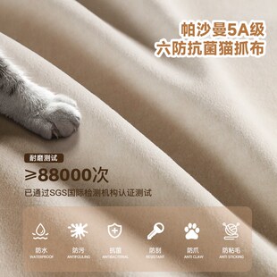 帕沙曼 布艺床无床头现代简约y卧室高箱储物床无靠背双人床榻榻米