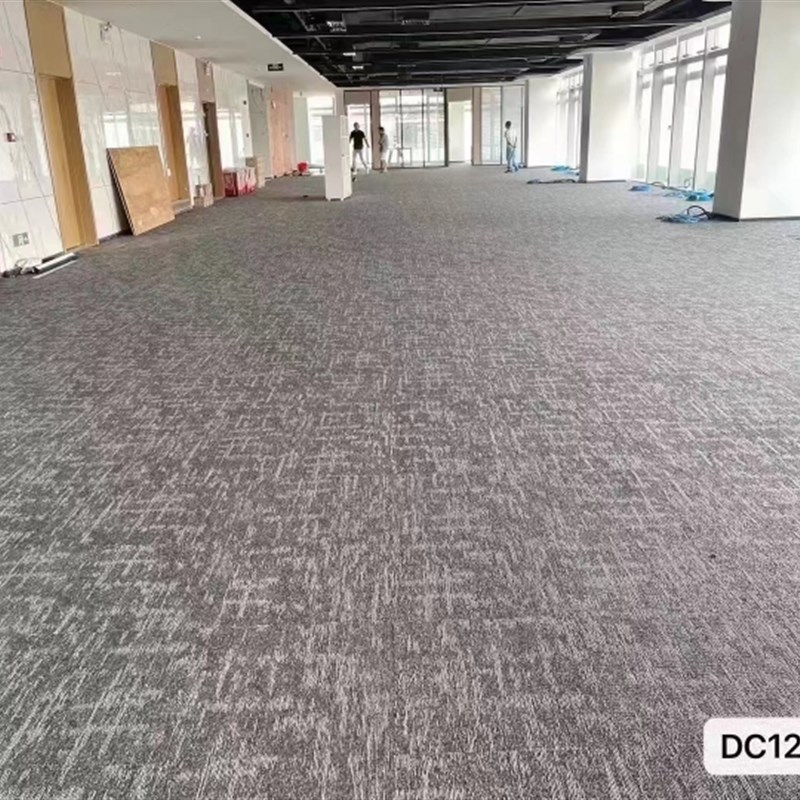 办公室地毯拼接方l块商用全铺满铺整铺地垫大面积水泥地面台球厅