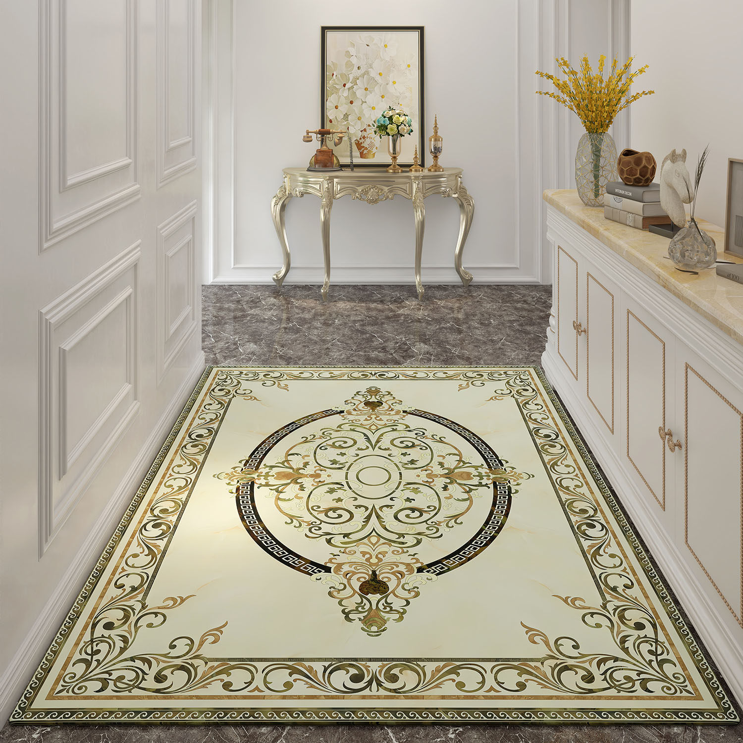 欧式高级感入户门地垫定制v可裁剪进门门垫防滑大门口垫子玄关脚,居家布艺,入户地垫,淘宝优惠券,粉丝福利购,淘宝优惠卷