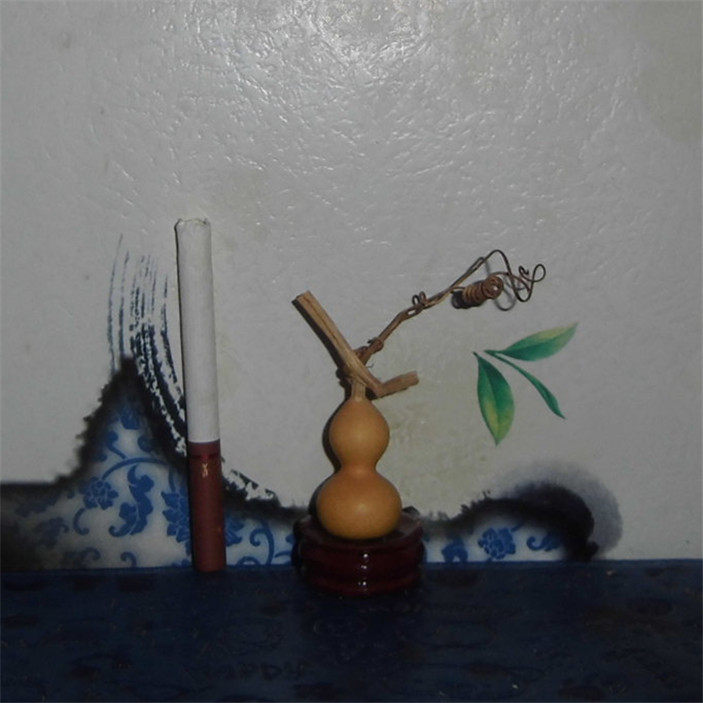 3厘米以下把玩手捻天然小葫芦 铁包金草里N金文玩收藏摆件一物一