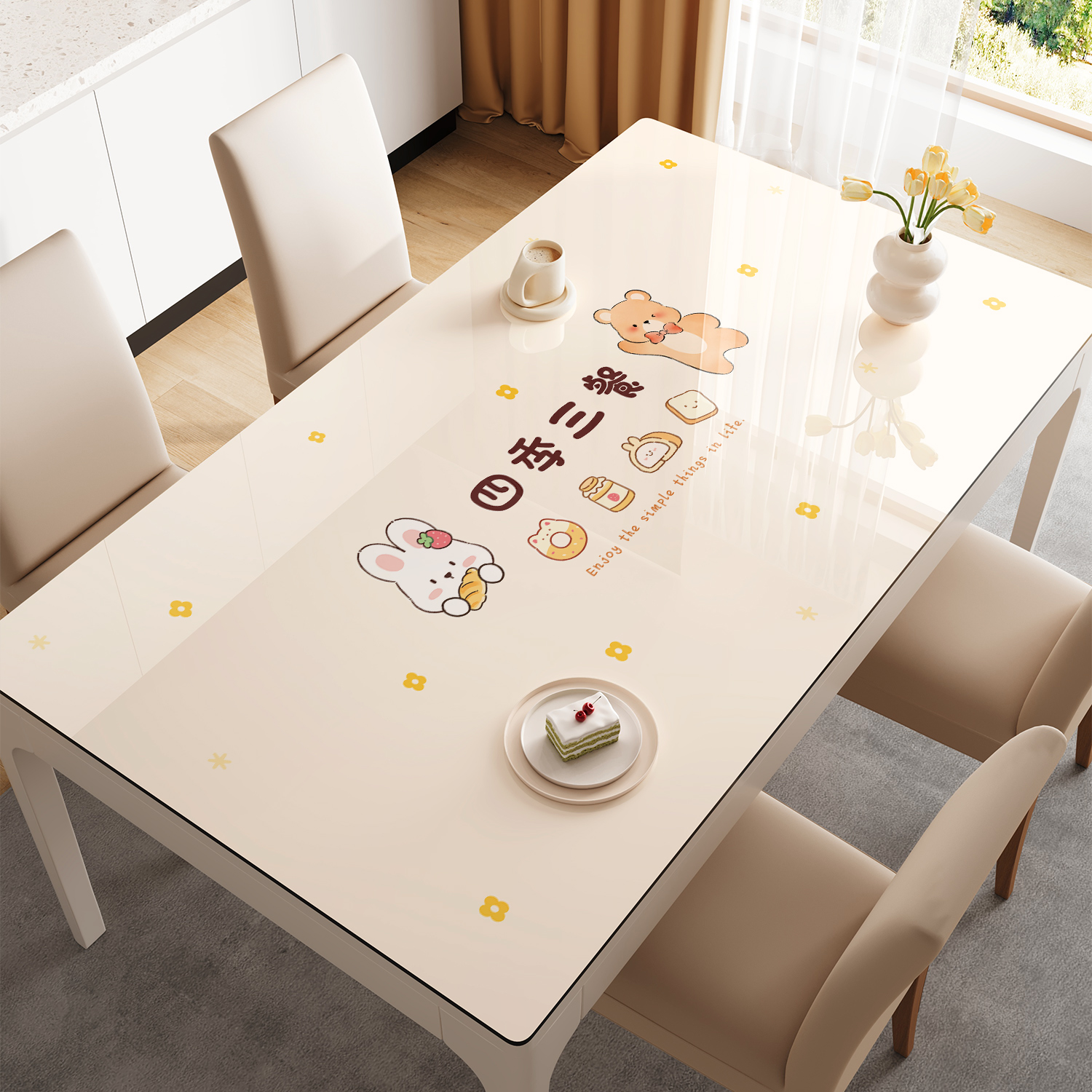 pvc餐桌垫防水防油免洗桌布防烫桌面保护垫客厅茶几台布2025新款