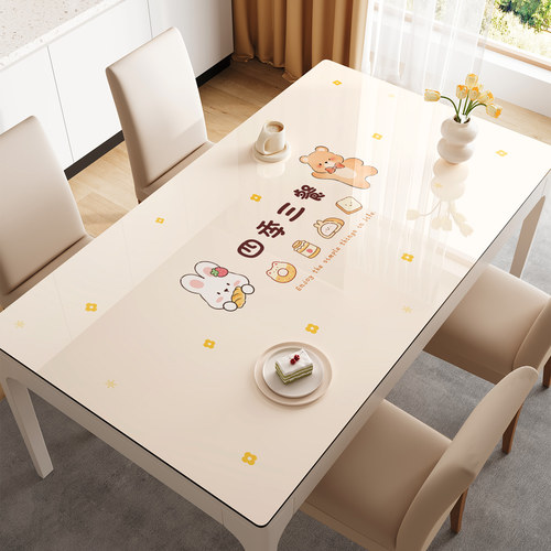 pvc餐桌垫防水防油免洗桌布防烫桌面保护垫客厅茶几台布2025新款