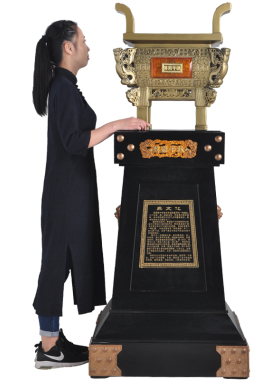 办公室摆件鼎大号鼎盛千秋落地B工艺品公司前台酒店大堂开业礼品