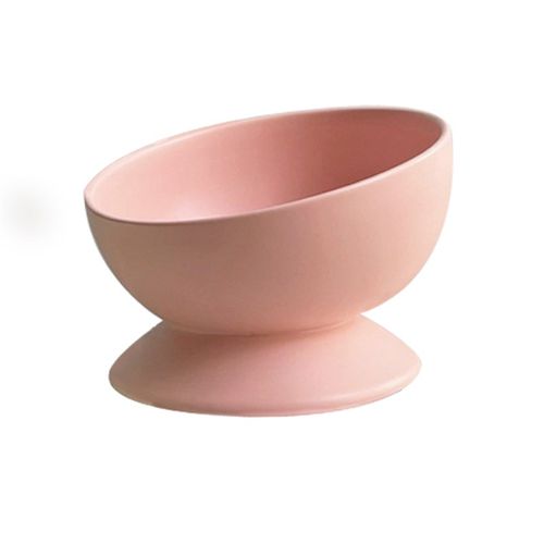 陶瓷中大型狗斜口碗护颈食盆大容量水碗高脚狗食碗防翻水盆