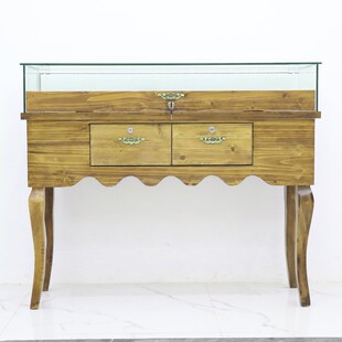 实木珠宝展示柜复古首饰银玉器玉石古董饰品展柜包包陈列玻璃柜