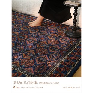 100%全羊毛大地毯 匠作无胶 波斯复古高级别墅大宅客厅沙发毯加厚