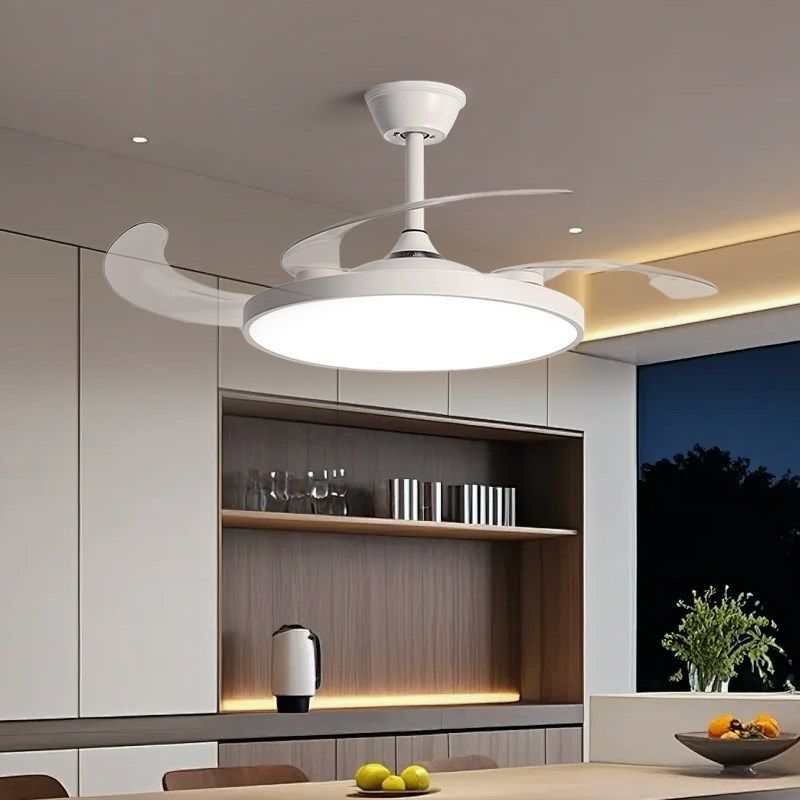 中古风超薄隐形风扇灯一体餐厅卧室客厅现代简约变频防蚊吊扇灯,家装灯饰光源,风扇灯,淘宝优惠券,粉丝福利购,淘宝优惠卷