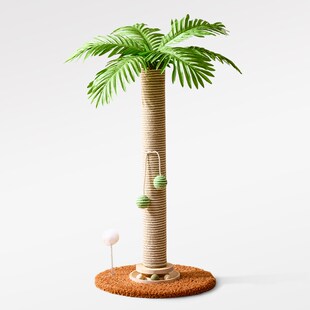 剑麻猫抓板椰子树猫爬架猫抓柱猫窝一体耐磨不掉屑立式猫咪磨爪