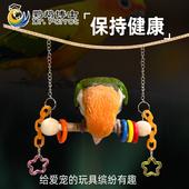 鹦鹉爬梯秋千吊环虎皮牡丹玄风鹦鹉吊桥磨嘴爪棒鸟笼装 饰鹦鹉玩具