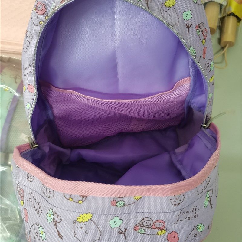 日单儿童书包 双肩背包 角落生物 轻便 反光标 安全扣 牛津布