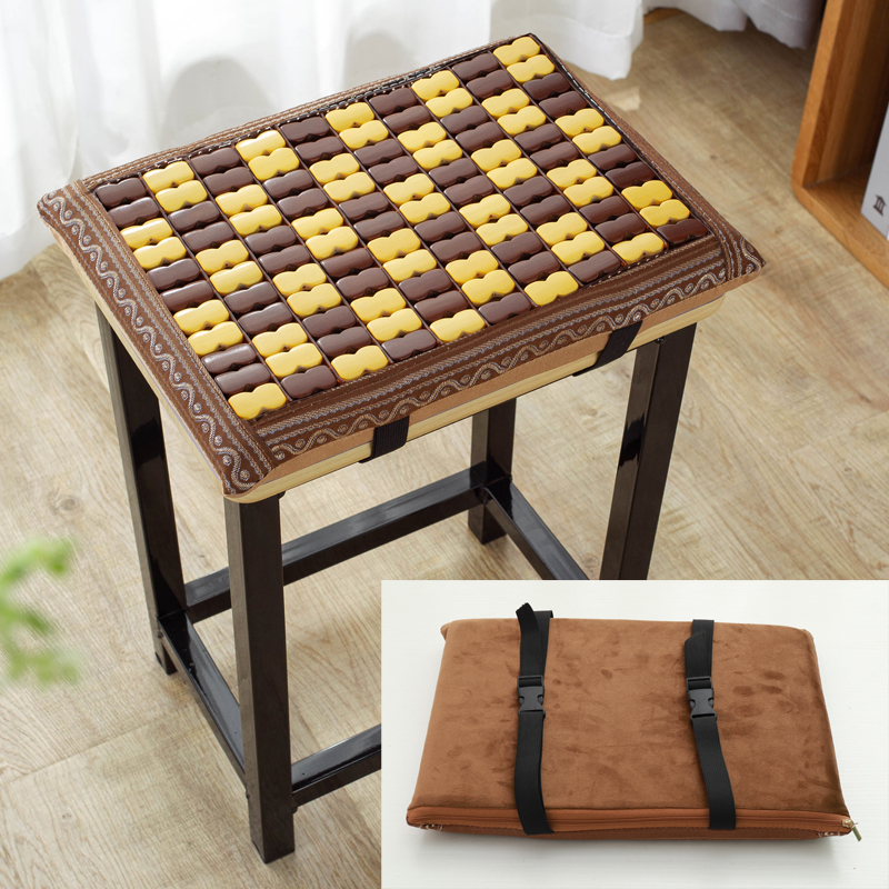 夏天椅垫服装厂坐垫员工板凳凉垫夏季学生凳子凉席垫塑料凳软竹垫