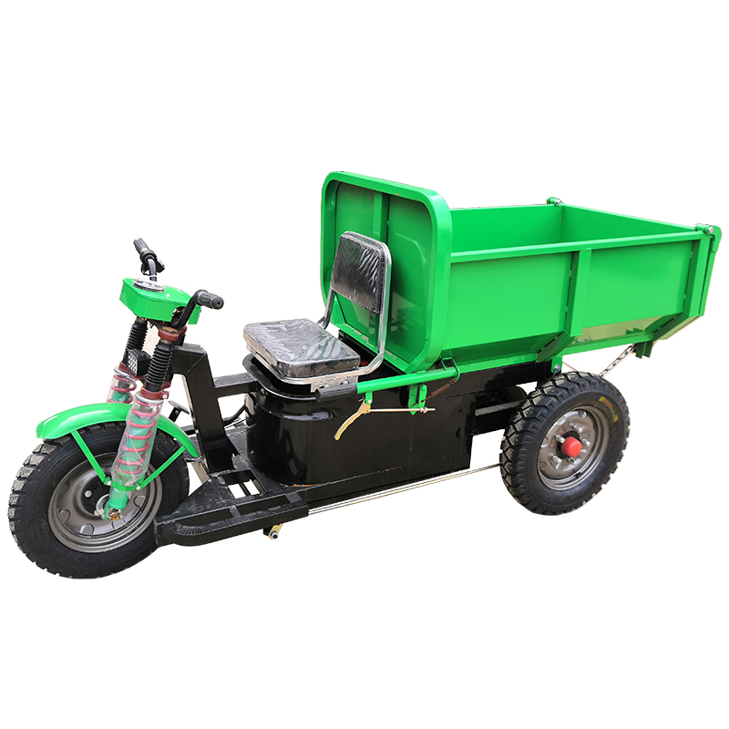 建筑工地三轮车工程电动三轮车自卸农用养殖拉灰翻斗车大骑兵厂家