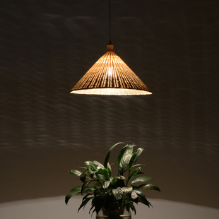 创意竹编灯新中式茶室民宿禅意吊灯日式餐厅火锅店茶楼艺术造型灯