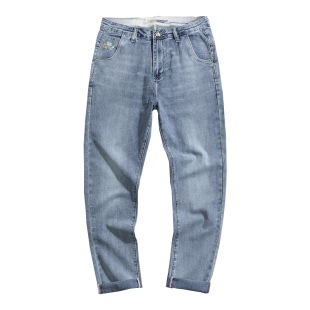 加长版 牛仔裤 高个子水洗男裤 秋季 小脚长裤 190男装 115cm修身 子 新款