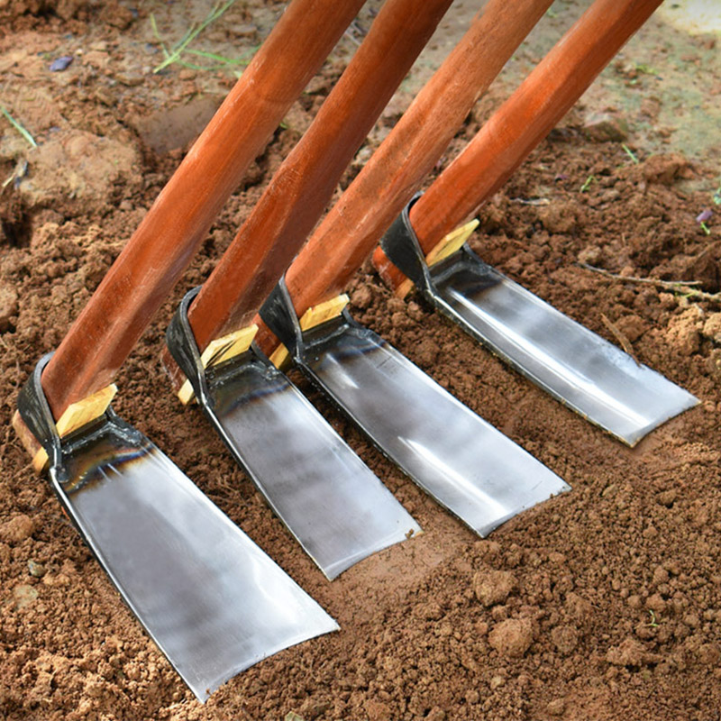 锄头种菜家用铁锹两用高猛钢锄头种地工具农具大全镢头农用撅头刨