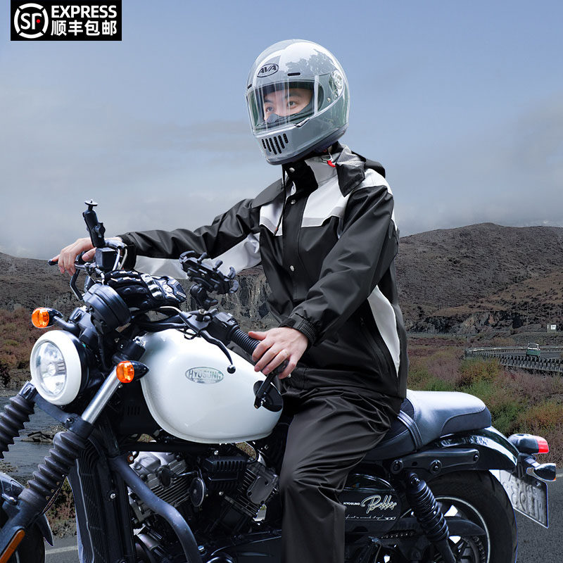 摩托车雨衣雨裤套装pole分体式男款全身防暴雨机车骑行防水防风服