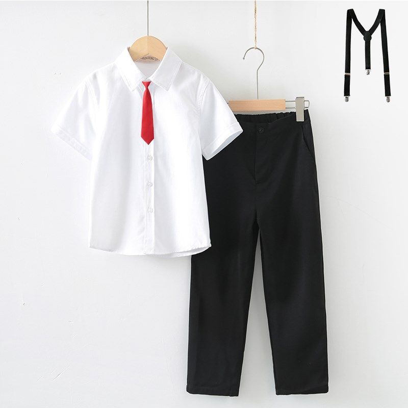 男女大合唱演出服白衬衫中大童朗诵比赛六一儿童节表演服礼服套装