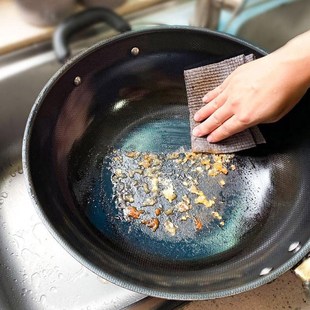 钢丝球抹布耐磨厨房专用的洗碗巾一次性加厚清洁布代替钢丝球锅布