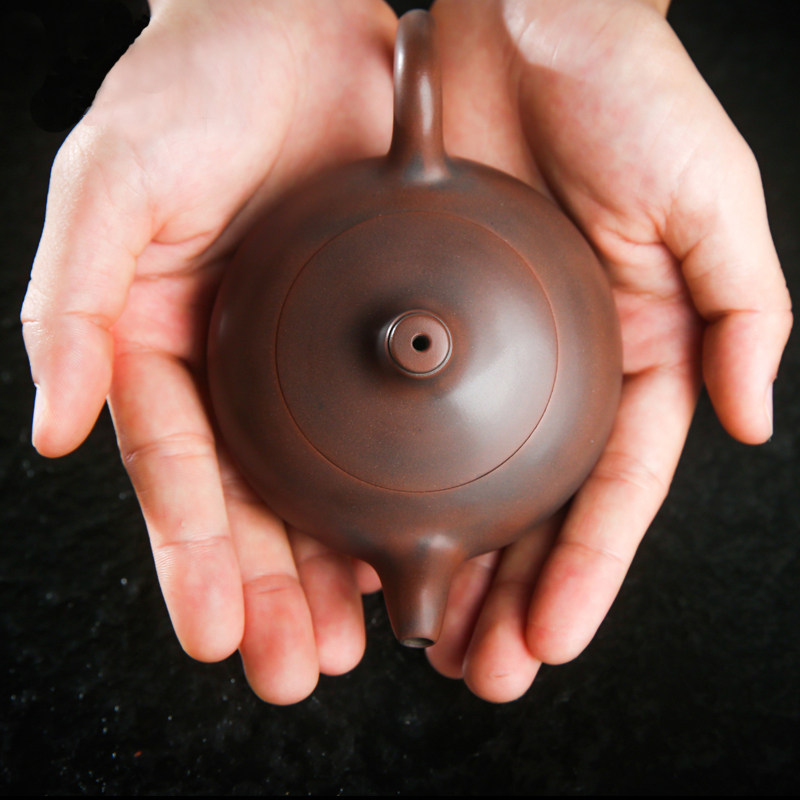 周宇蛟广西钦州坭兴陶茶壶无尘纯手工紫砂壶建水紫陶坭兴陶茶具瓷