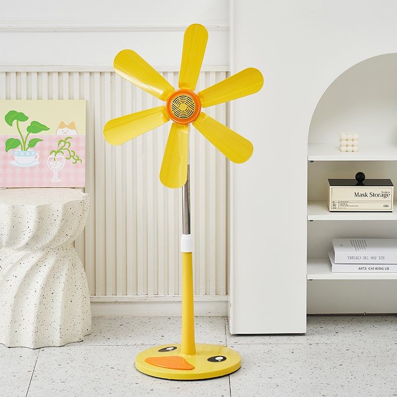 台式宿舍软叶夏天落地扇小型家用学生电风扇风扇立式客厅伸缩床头