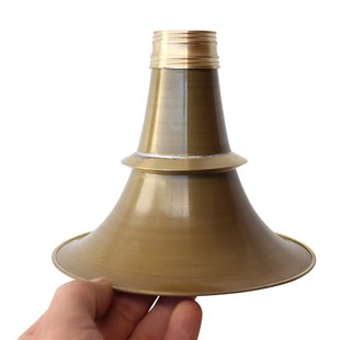 广西唢呐碗黄铜加厚碗广东唢呐碗大号笛啵喇叭口纯铜加厚无缝老式