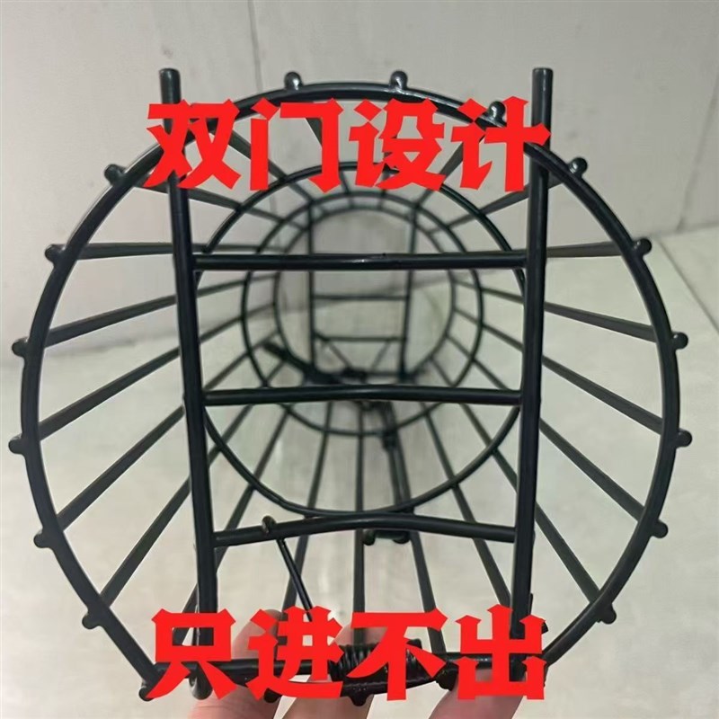 圆形老鼠笼子地鼠笼野鼠笼捕鼠神器耗子笼自动捕鼠双门铁鼠笼子