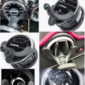 捷豹XJL 汽车用品 专用圆形出风口车载手机支架汽车导航座内饰改装