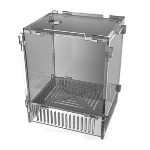 水陆缸雨林缸造景材料组合式水泵仓鱼缸造景挡沙板隔离仓潜水泵仓