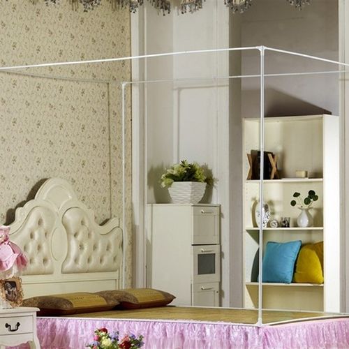 包邮方顶蚊帐杆支架蚊帐配件 方顶玻璃钢加粗坐床式支架杆子