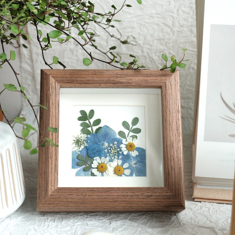 小清新压花相框桌面卧室迷你摆件墙面装饰节日礼品网红拍照道具