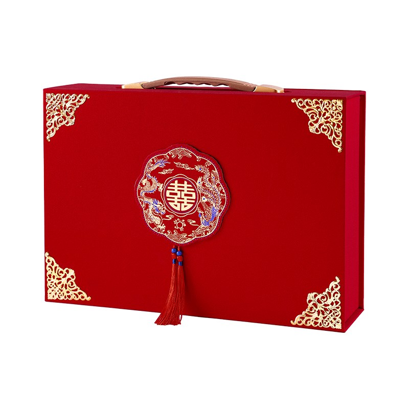 彩礼钱盒子礼金盒现金礼盒聘金盒提亲聘礼盒订婚用品大全10万箱子
