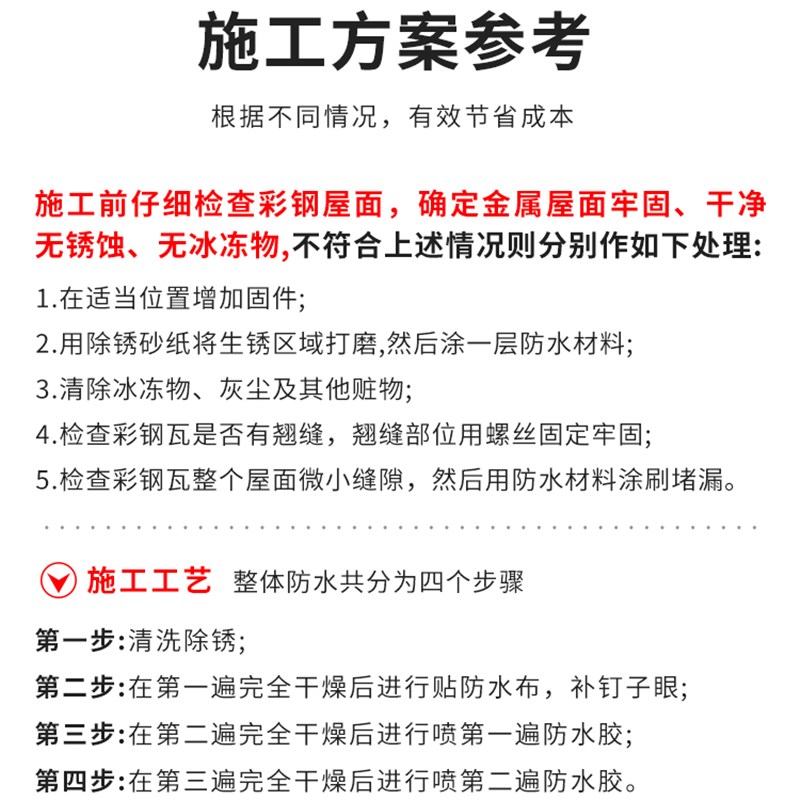 免除锈防腐防锈厂房屋顶改色铁锈转化剂高光水漆彩钢瓦翻新专用漆