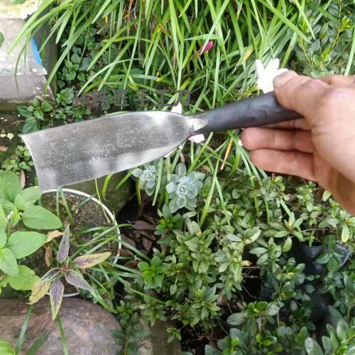园艺小花铲木把花锹挖土多肉盆景家用户外铁锹小铲子园艺工具平头