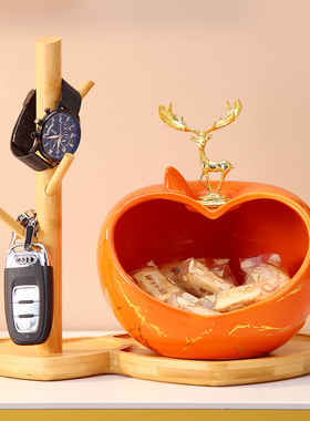 入户玄关柜挂放钥匙置物架进门口鞋柜装饰品创意轻奢客厅收纳摆件