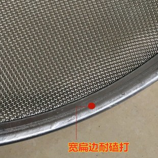 商用不锈钢20目密网漏勺长把大号粉篱笊篱捞篱去打油沫油炸小工具
