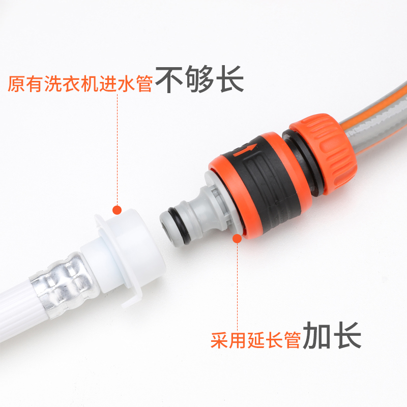 全自动洗衣机进水管延长管加长注水管洗车浇花软管接驳对接延伸管