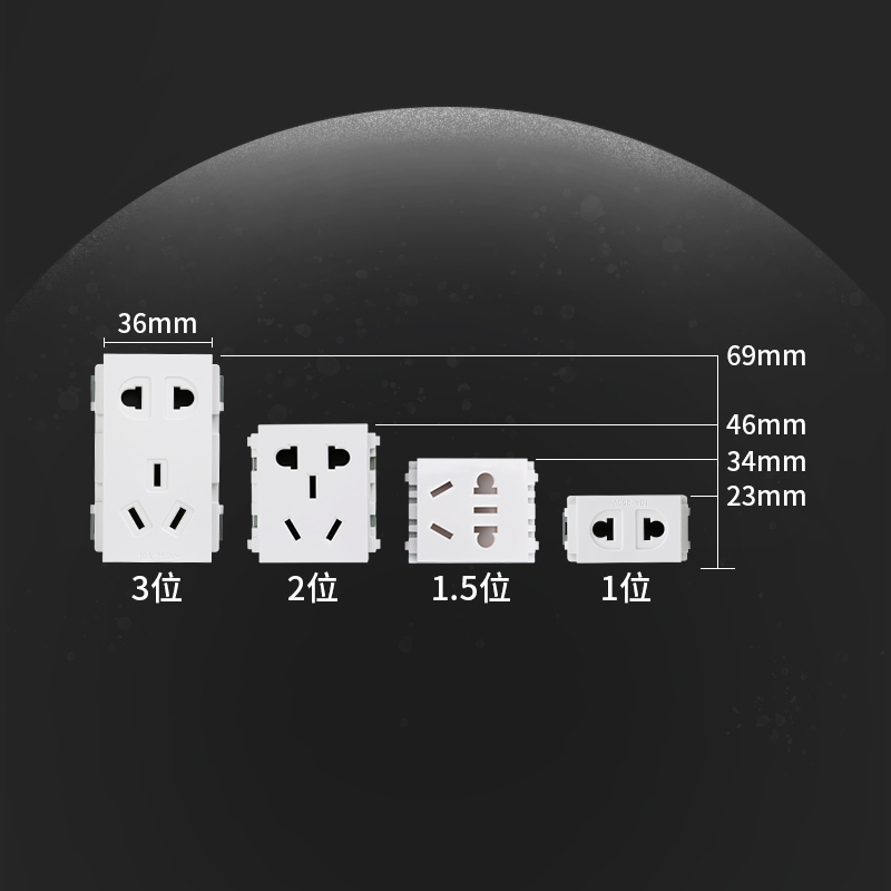 128型常规通用地面插座功能模块强弱电五孔十孔电源多媒体插座