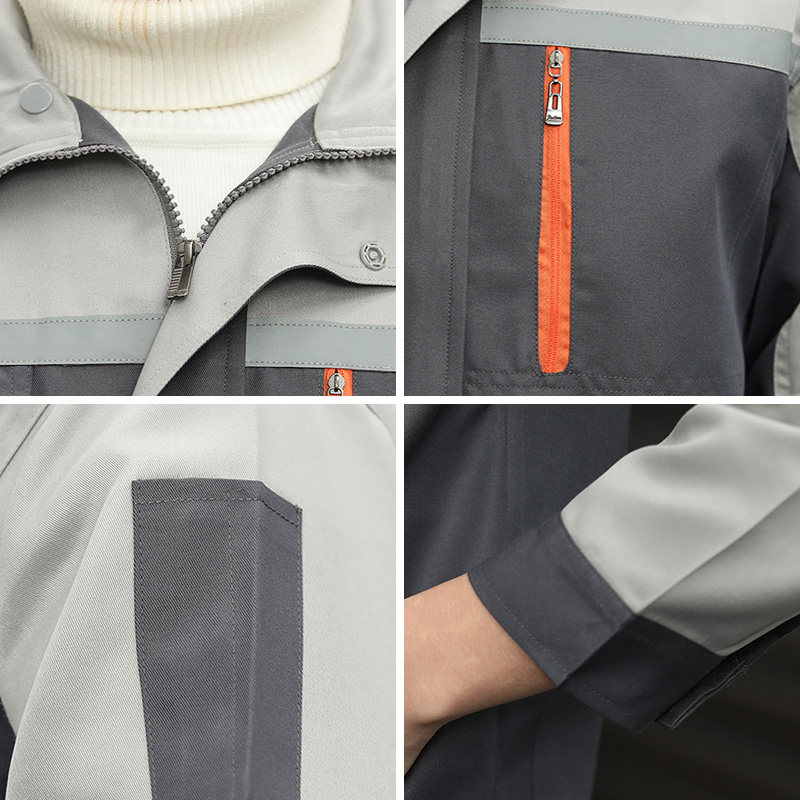 春季工作服套装男装工装劳保服上衣劳动外套车间夏季定制厂服